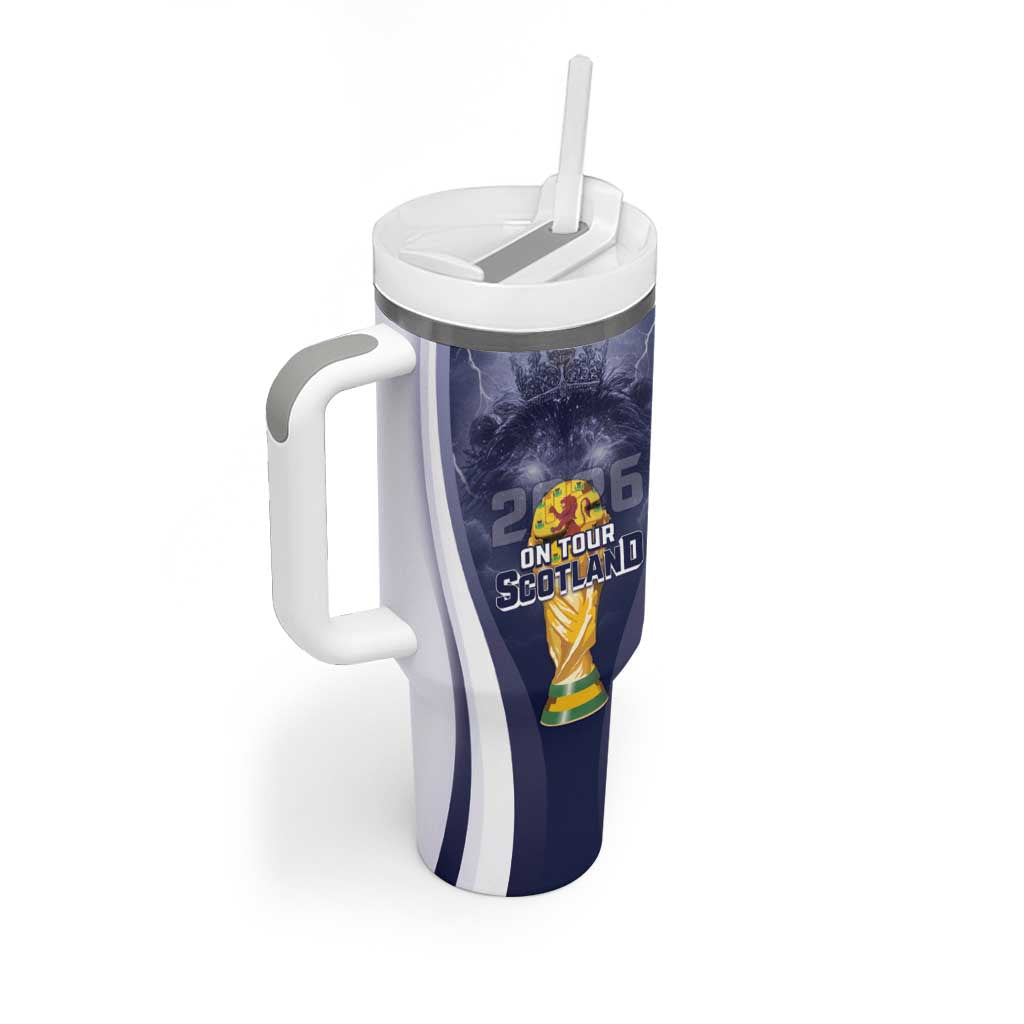 Custom Scotland Football 2026 Tumbler With Handle Scotland On Tour Trophy Style - Wonder Print Shop