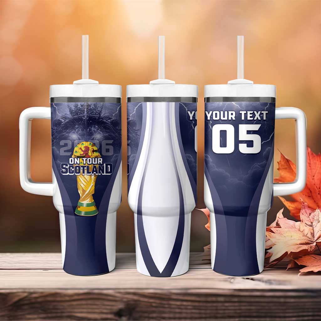 Custom Scotland Football 2026 Tumbler With Handle Scotland On Tour Trophy Style - Wonder Print Shop