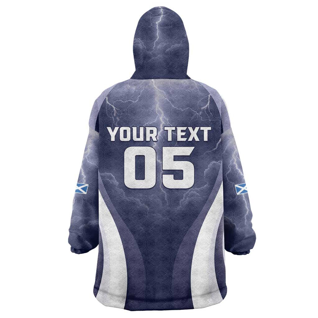 Custom Scotland Football 2026 Wearable Blanket Hoodie Scotland On Tour Trophy Style - Wonder Print Shop