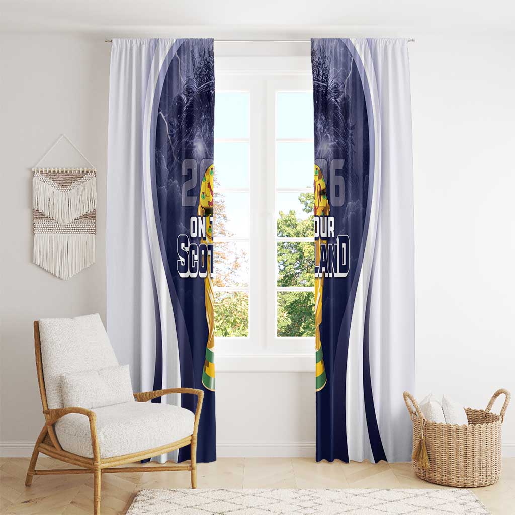 Scotland Football 2026 Window Curtain Scotland On Tour Trophy Style - Wonder Print Shop