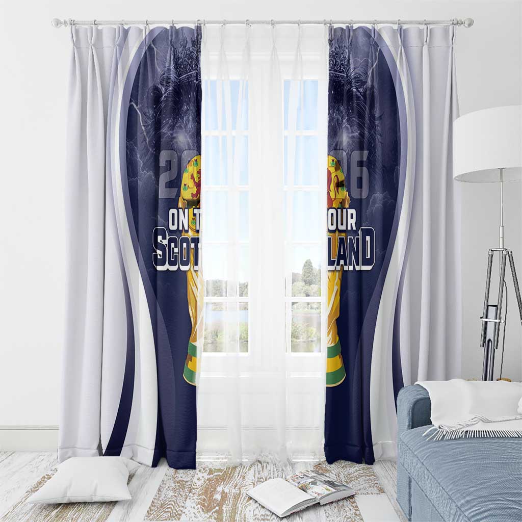 Scotland Football 2026 Window Curtain Scotland On Tour Trophy Style - Wonder Print Shop