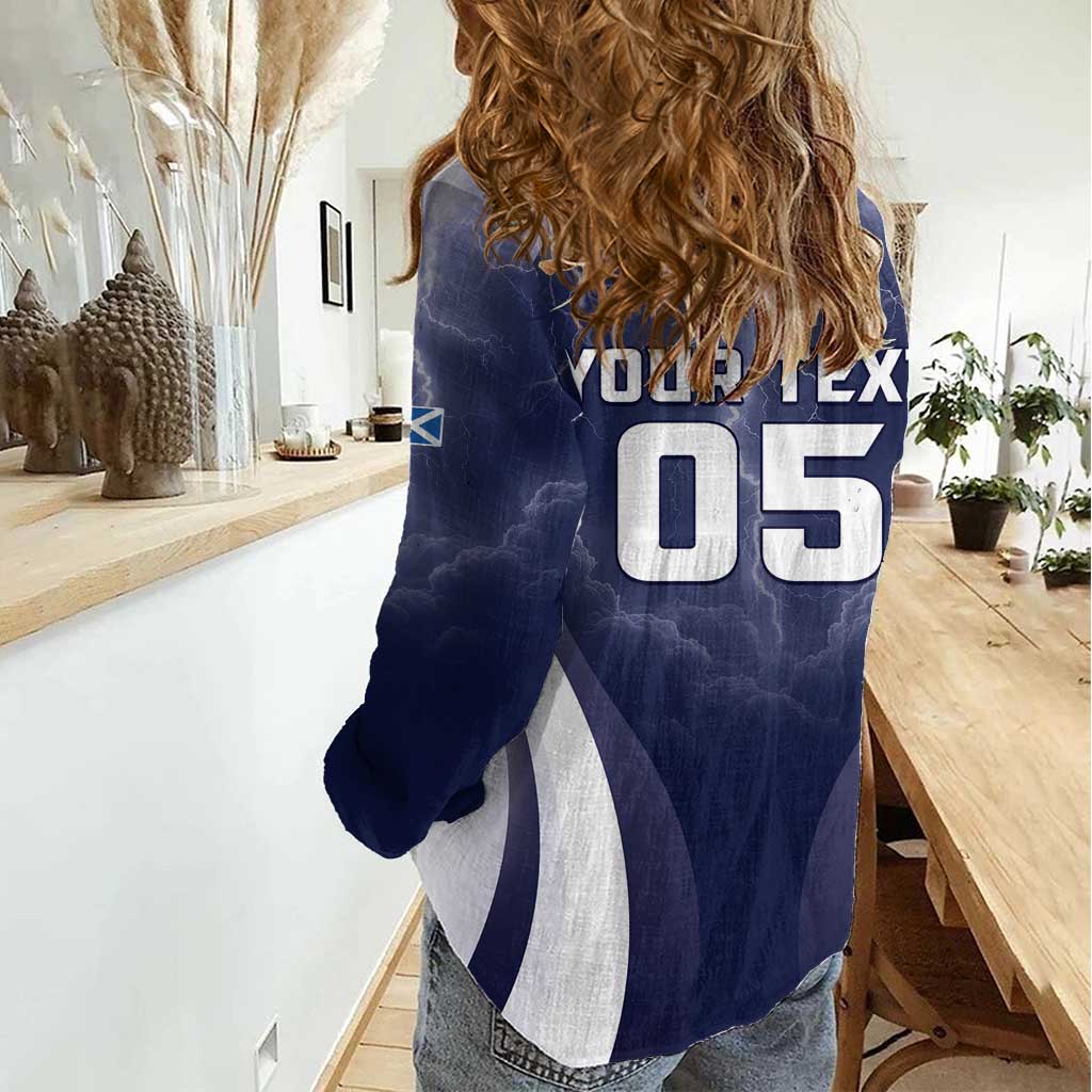 Custom Scotland Football 2026 Women Casual Shirt Scotland On Tour Trophy Style - Wonder Print Shop