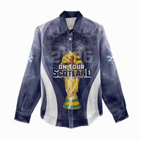 Custom Scotland Football 2026 Women Casual Shirt Scotland On Tour Trophy Style - Wonder Print Shop
