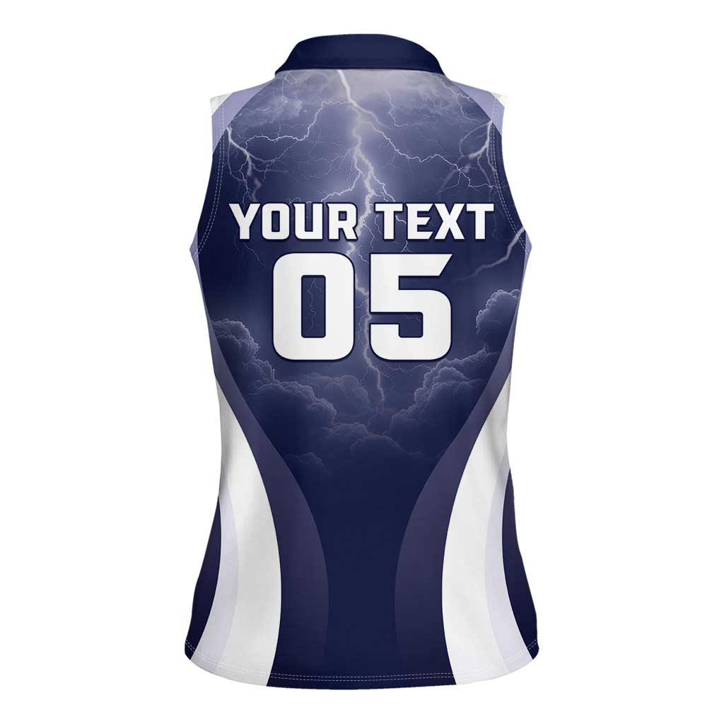 Custom Scotland Football 2026 Women Sleeveless Polo Shirt Scotland On Tour Trophy Style - Wonder Print Shop