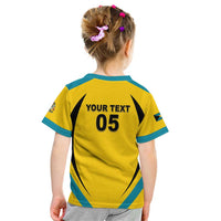 Custom Bahamas Football Kid T Shirt Go Champions Baha Boyz