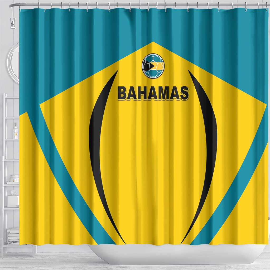 Bahamas Football Shower Curtain Go Champions Baha Boyz
