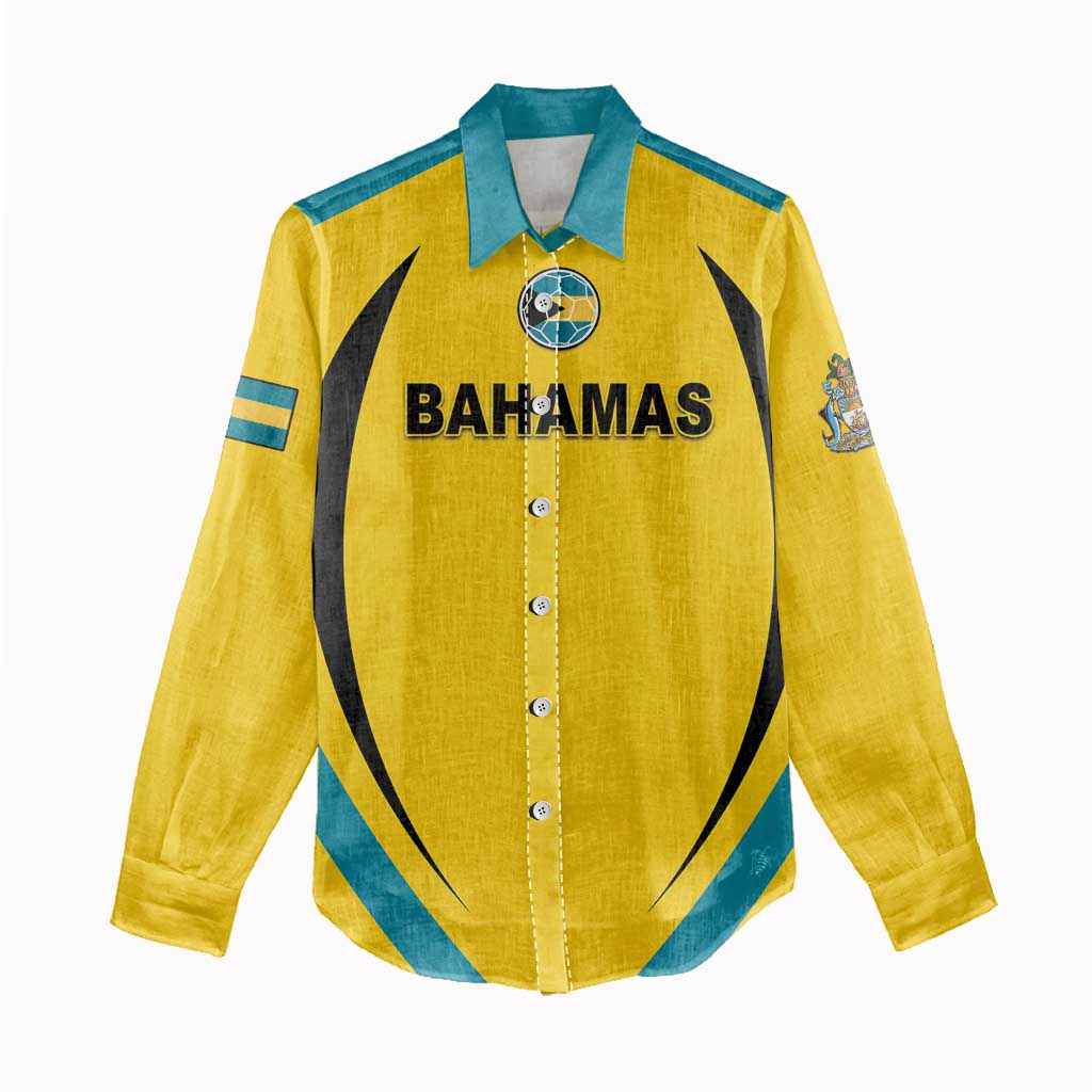 Custom Bahamas Football Women Casual Shirt Go Champions Baha Boyz