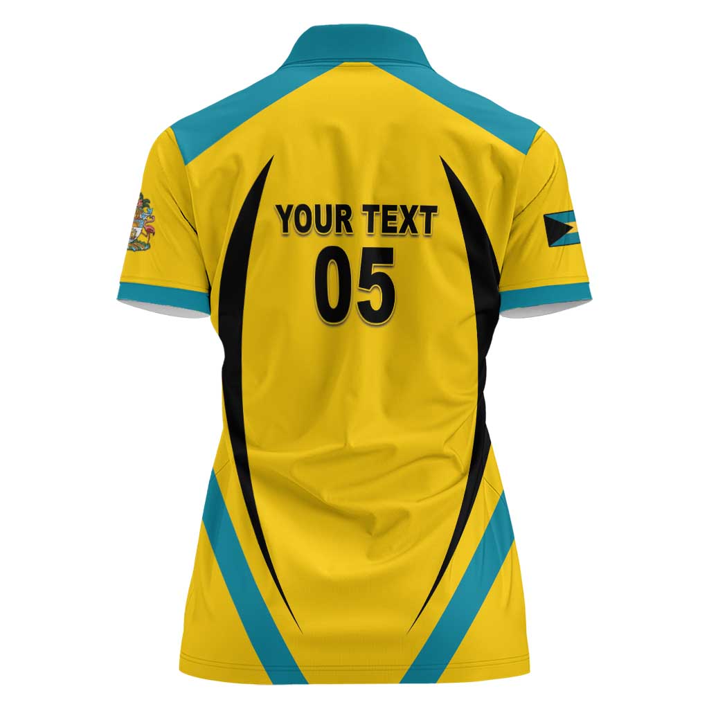 Custom Bahamas Football Women Polo Shirt Go Champions Baha Boyz