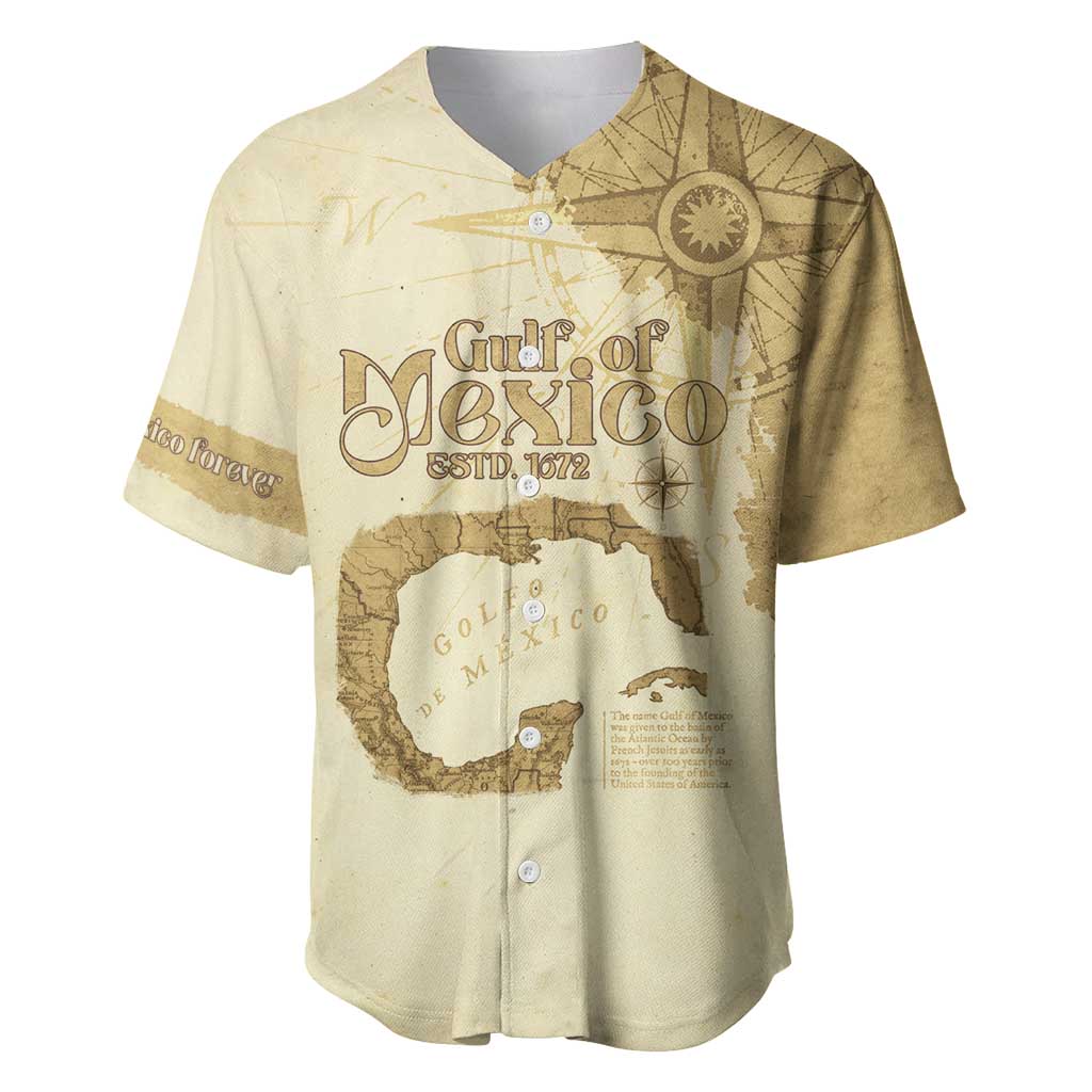 Gulf Of Mexico Estd 1672 Baseball Jersey Vintage Style
