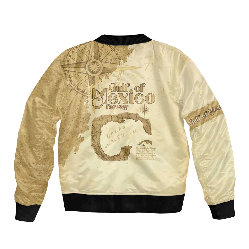 Gulf Of Mexico Estd 1672 Bomber Jacket Vintage Style