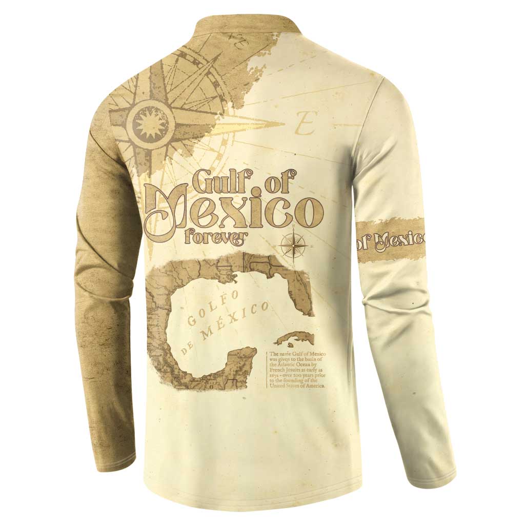 Gulf Of Mexico Estd 1672 Button Sweatshirt Vintage Style