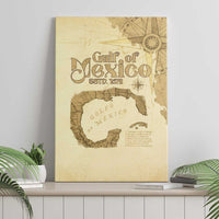 Gulf Of Mexico Estd 1672 Canvas Wall Art Vintage Style