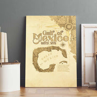 Gulf Of Mexico Estd 1672 Canvas Wall Art Vintage Style