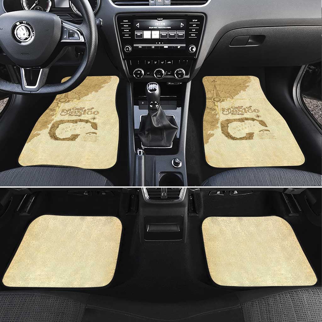Gulf Of Mexico Estd 1672 Car Mats Vintage Style