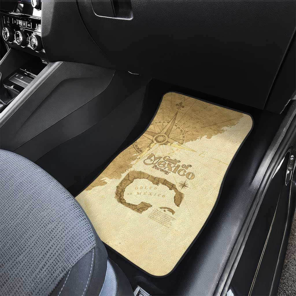 Gulf Of Mexico Estd 1672 Car Mats Vintage Style