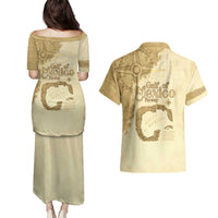 Gulf Of Mexico Estd 1672 Couples Matching Puletasi and Hawaiian Shirt Vintage Style