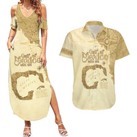 Gulf Of Mexico Estd 1672 Couples Matching Summer Maxi Dress and Hawaiian Shirt Vintage Style