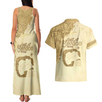Gulf Of Mexico Estd 1672 Couples Matching Tank Maxi Dress and Hawaiian Shirt Vintage Style