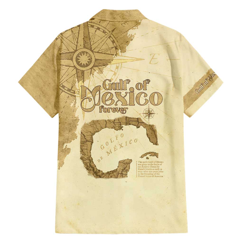 Gulf Of Mexico Estd 1672 Family Matching Short Sleeve Bodycon Dress and Hawaiian Shirt Vintage Style