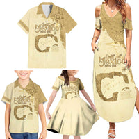 Gulf Of Mexico Estd 1672 Family Matching Summer Maxi Dress and Hawaiian Shirt Vintage Style
