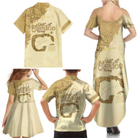Gulf Of Mexico Estd 1672 Family Matching Summer Maxi Dress and Hawaiian Shirt Vintage Style