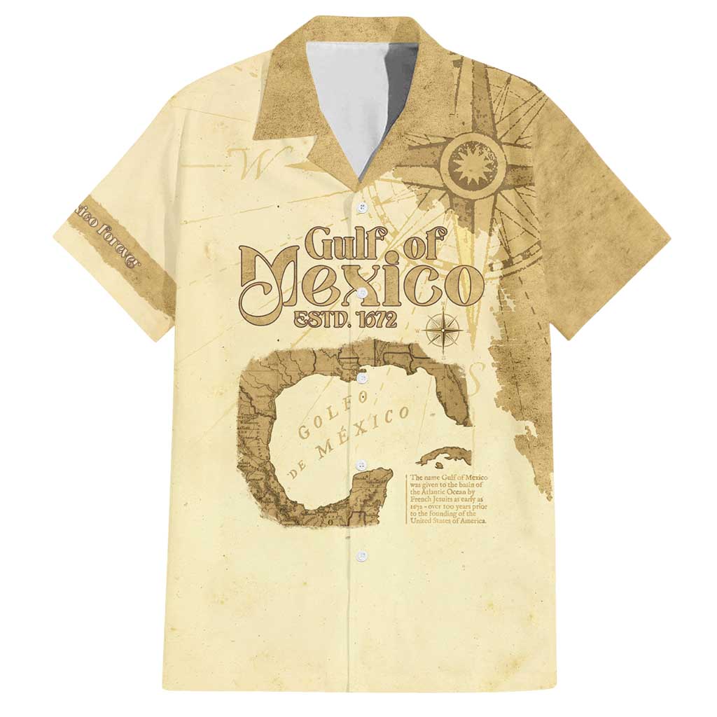 Gulf Of Mexico Estd 1672 Family Matching Summer Maxi Dress and Hawaiian Shirt Vintage Style