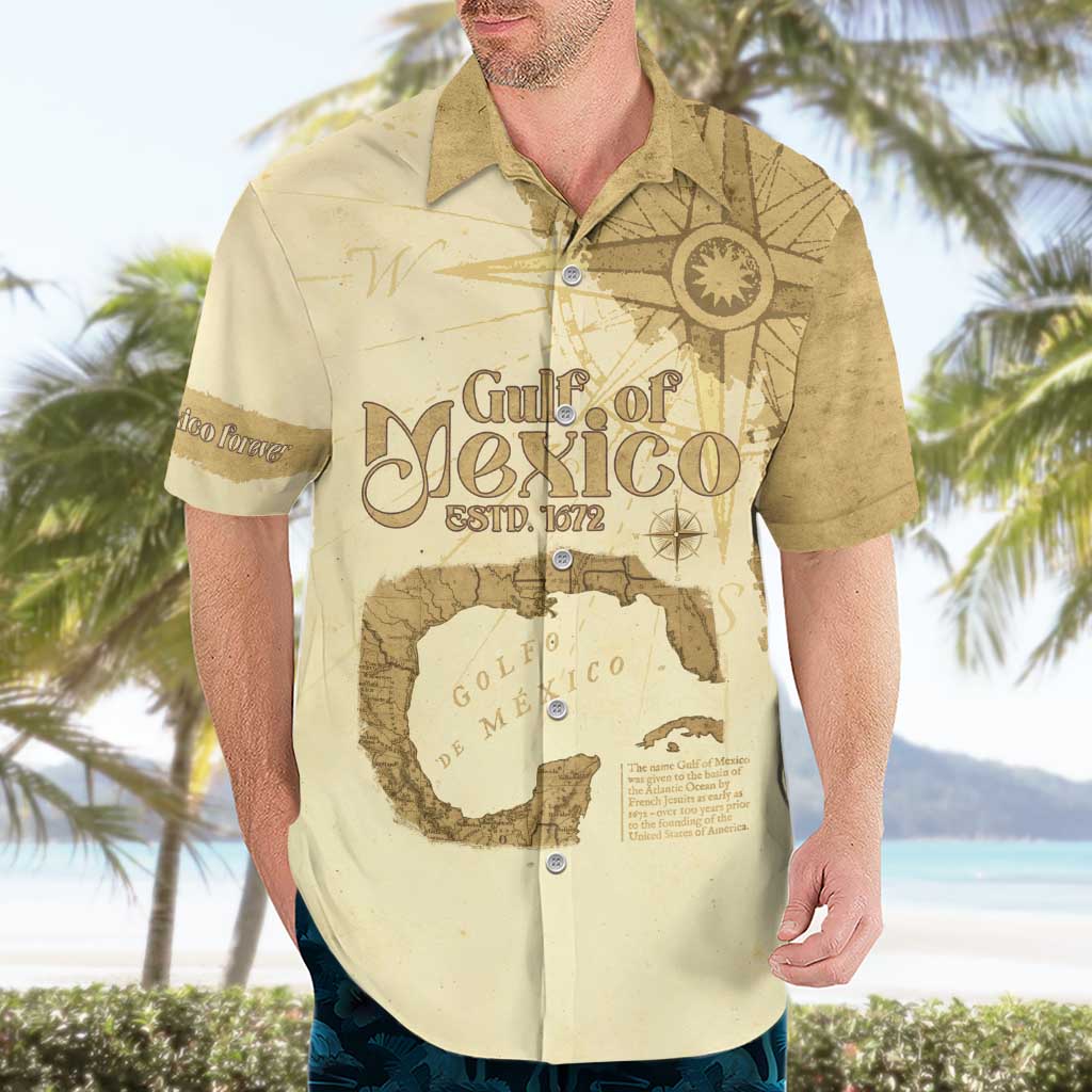 Gulf Of Mexico Estd 1672 Hawaiian Shirt Vintage Style