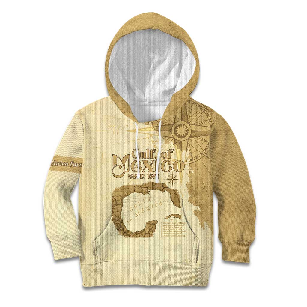 Gulf Of Mexico Estd 1672 Kid Hoodie Vintage Style
