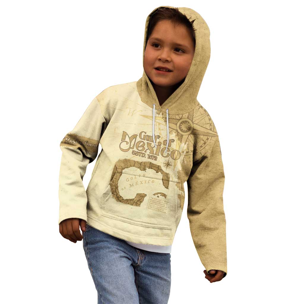 Gulf Of Mexico Estd 1672 Kid Hoodie Vintage Style