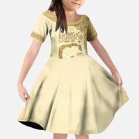 Gulf Of Mexico Estd 1672 Kid Short Sleeve Dress Vintage Style