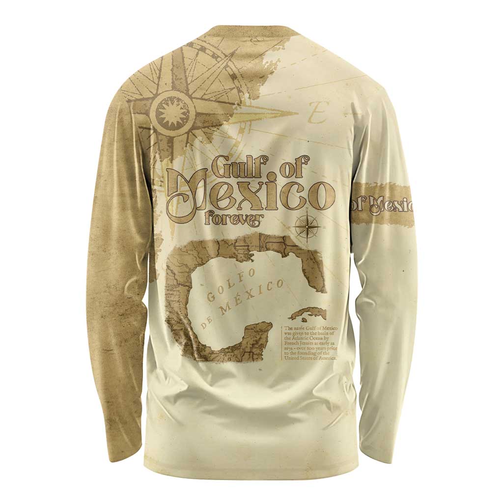 Gulf Of Mexico Estd 1672 Long Sleeve Shirt Vintage Style