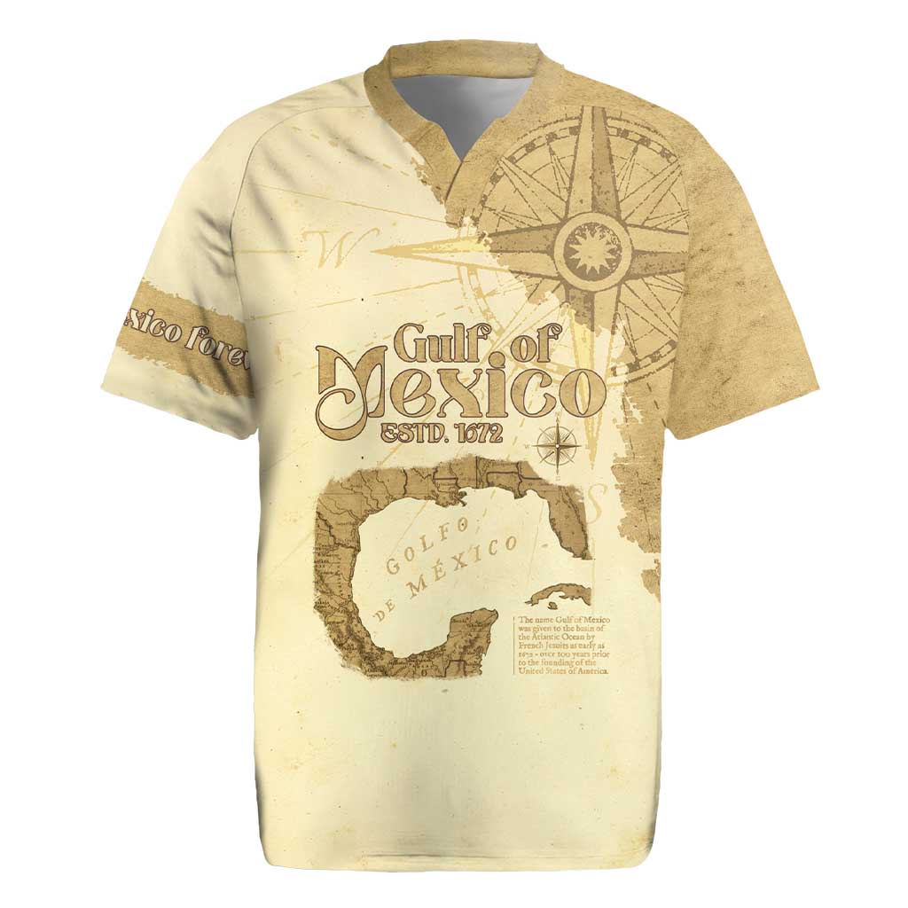 Gulf Of Mexico Estd 1672 Rugby Jersey Vintage Style