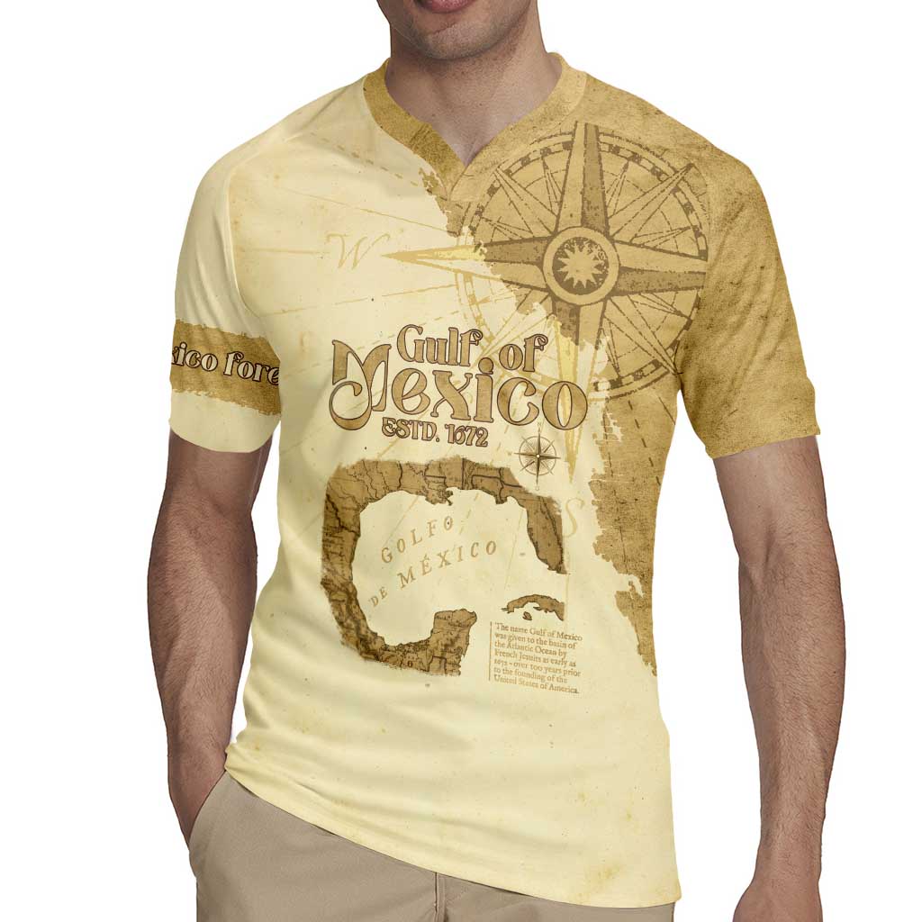 Gulf Of Mexico Estd 1672 Rugby Jersey Vintage Style