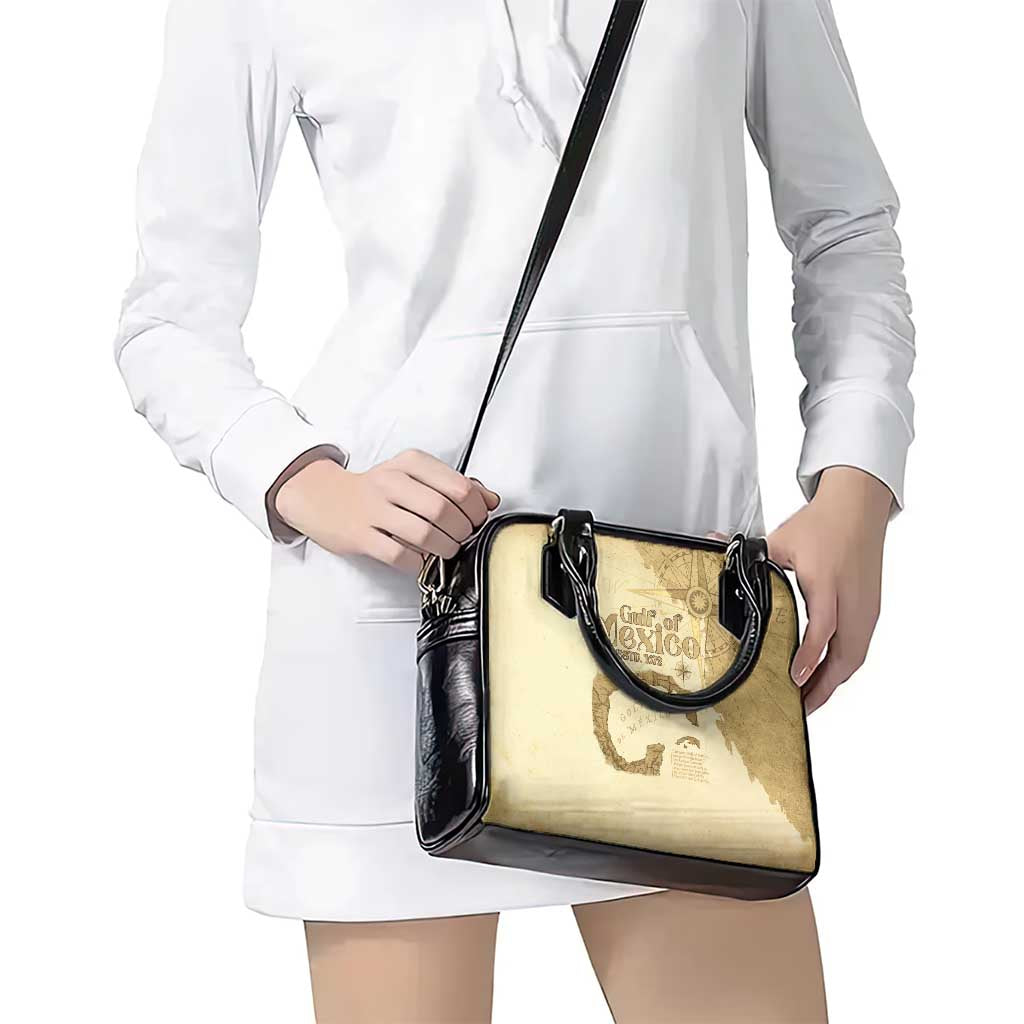 Gulf Of Mexico Estd 1672 Shoulder Handbag Vintage Style