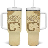 Gulf Of Mexico Estd 1672 Tumbler With Handle Vintage Style