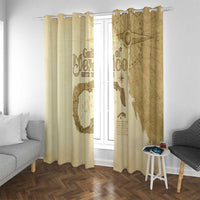 Gulf Of Mexico Estd 1672 Window Curtain Vintage Style
