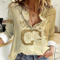Gulf Of Mexico Estd 1672 Women Casual Shirt Vintage Style
