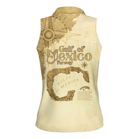 Gulf Of Mexico Estd 1672 Women Sleeveless Polo Shirt Vintage Style