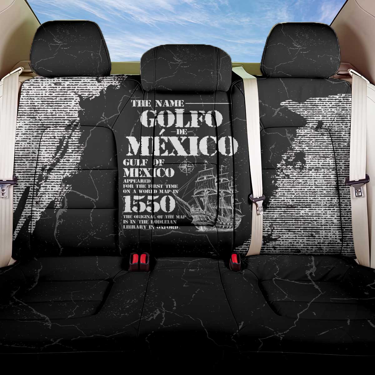 Golfo De Mexico Back Car Seat Cover Est. Since 1550 And Forever