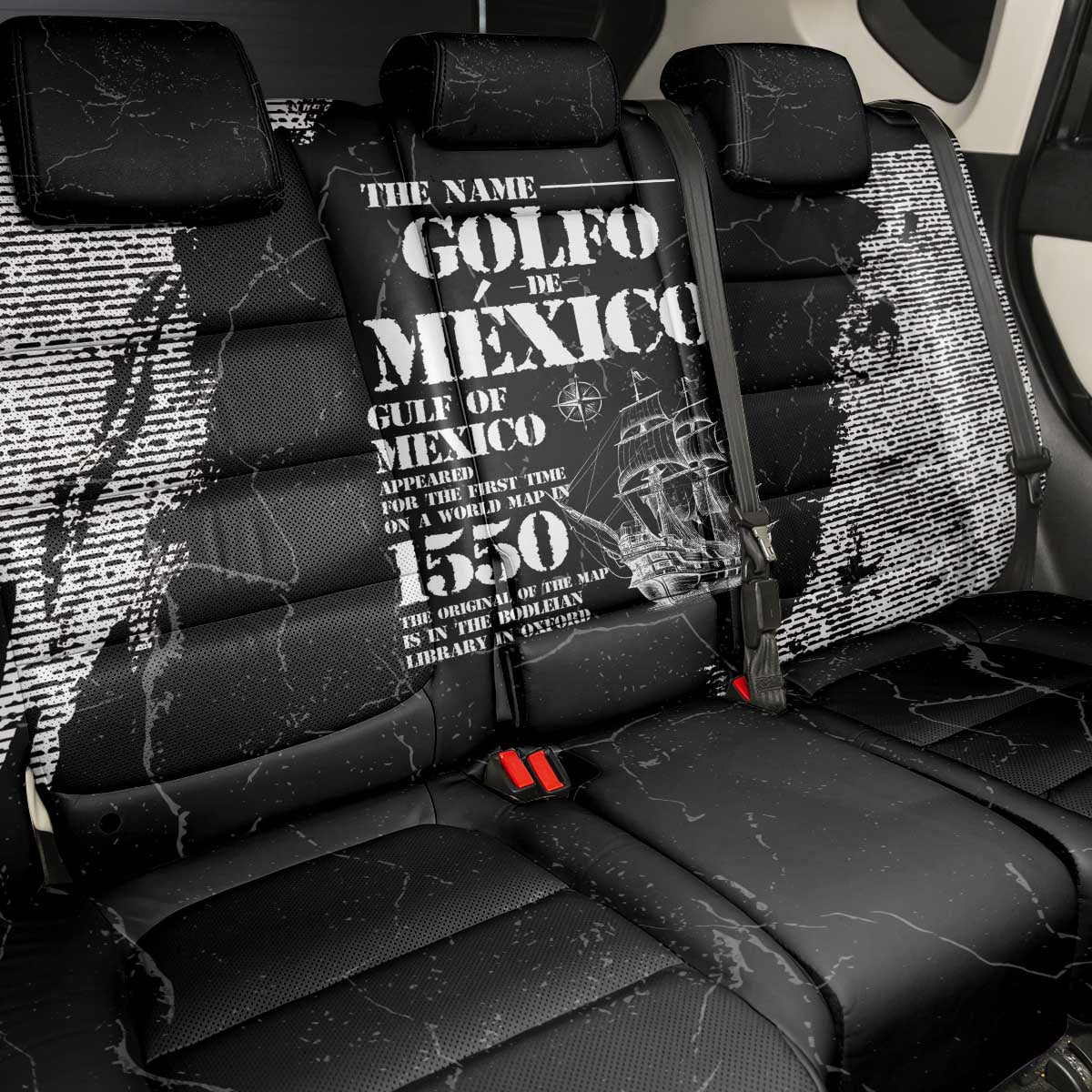 Golfo De Mexico Back Car Seat Cover Est. Since 1550 And Forever