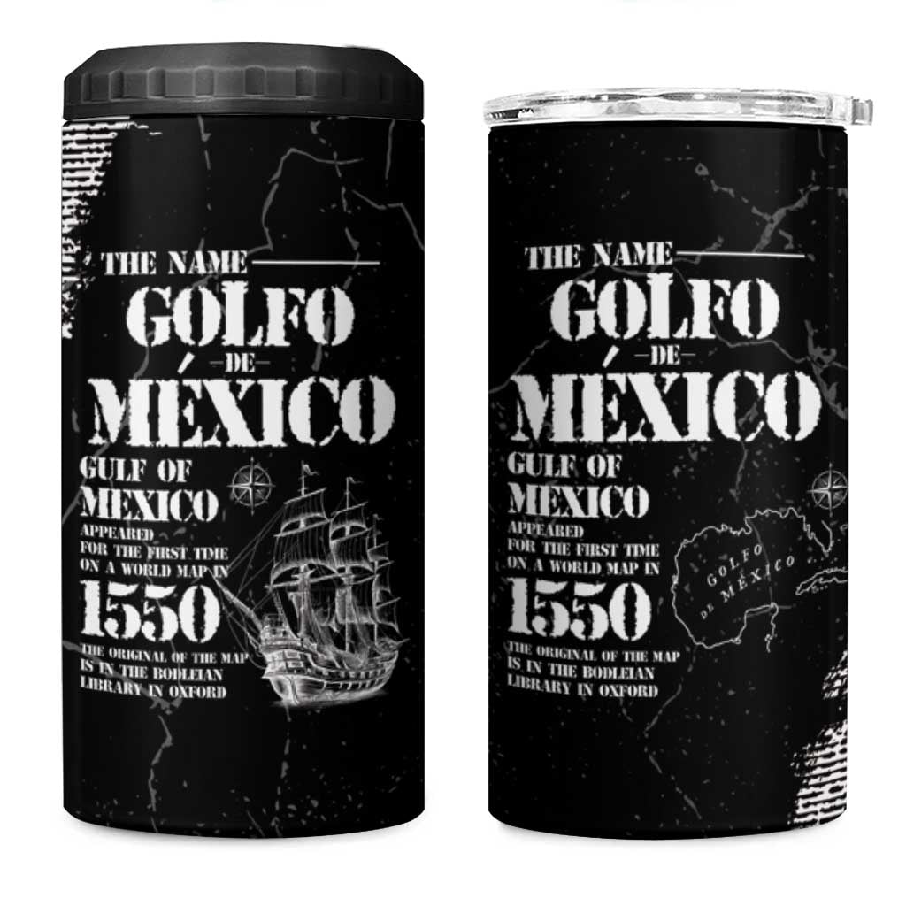 Golfo De Mexico 4 in 1 Can Cooler Tumbler Est. Since 1550 And Forever