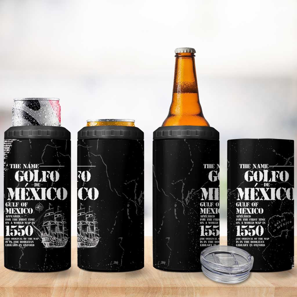 Golfo De Mexico 4 in 1 Can Cooler Tumbler Est. Since 1550 And Forever