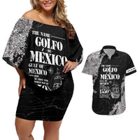 Golfo De Mexico Couples Matching Off Shoulder Short Dress and Hawaiian Shirt Est. Since 1550 And Forever