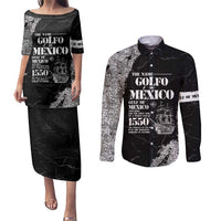 Golfo De Mexico Couples Matching Puletasi and Long Sleeve Button Shirt Est. Since 1550 And Forever