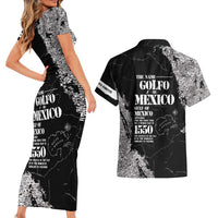 Golfo De Mexico Couples Matching Short Sleeve Bodycon Dress and Hawaiian Shirt Est. Since 1550 And Forever