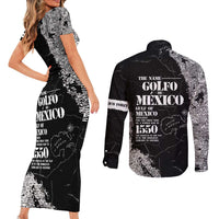 Golfo De Mexico Couples Matching Short Sleeve Bodycon Dress and Long Sleeve Button Shirt Est. Since 1550 And Forever