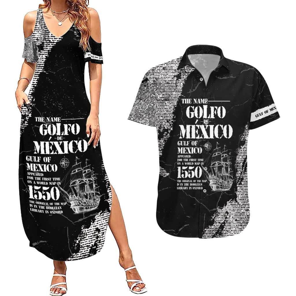 Golfo De Mexico Couples Matching Summer Maxi Dress and Hawaiian Shirt Est. Since 1550 And Forever