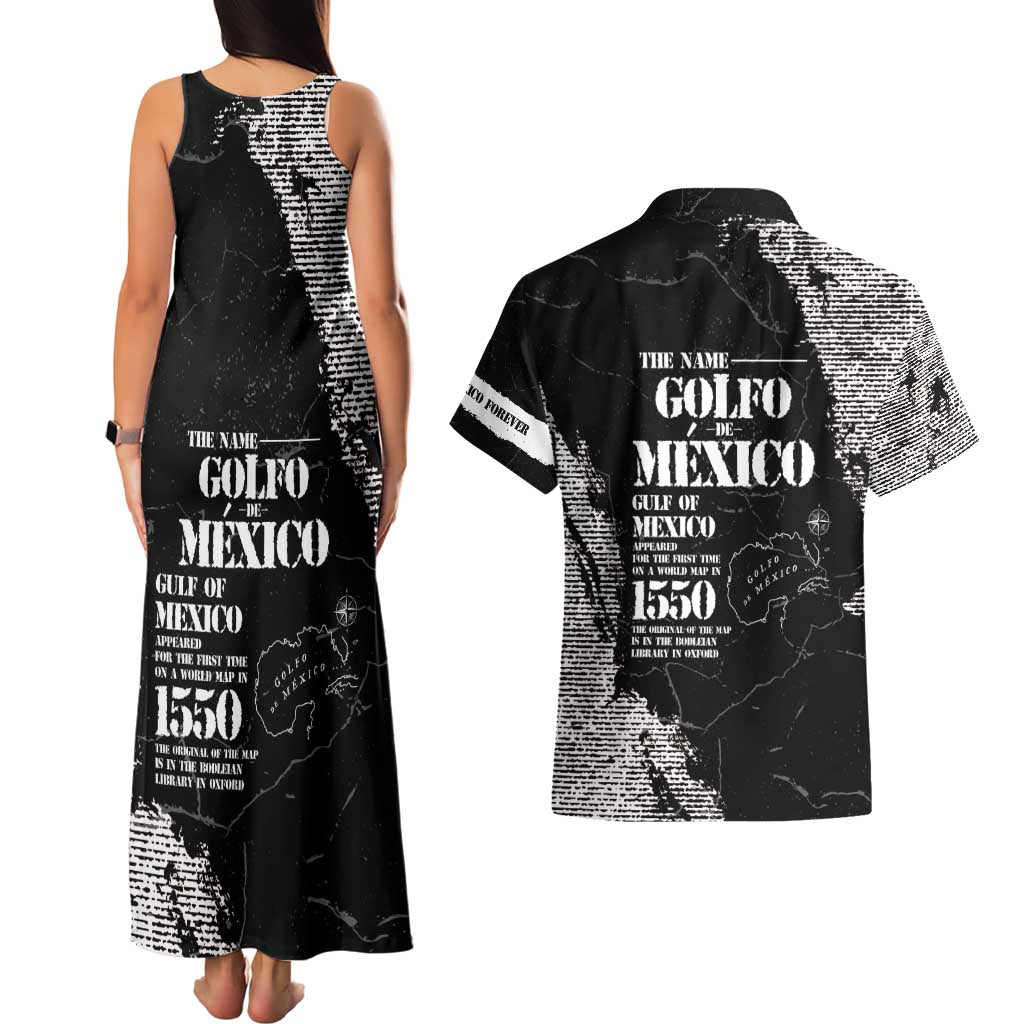 Golfo De Mexico Couples Matching Tank Maxi Dress and Hawaiian Shirt Est. Since 1550 And Forever