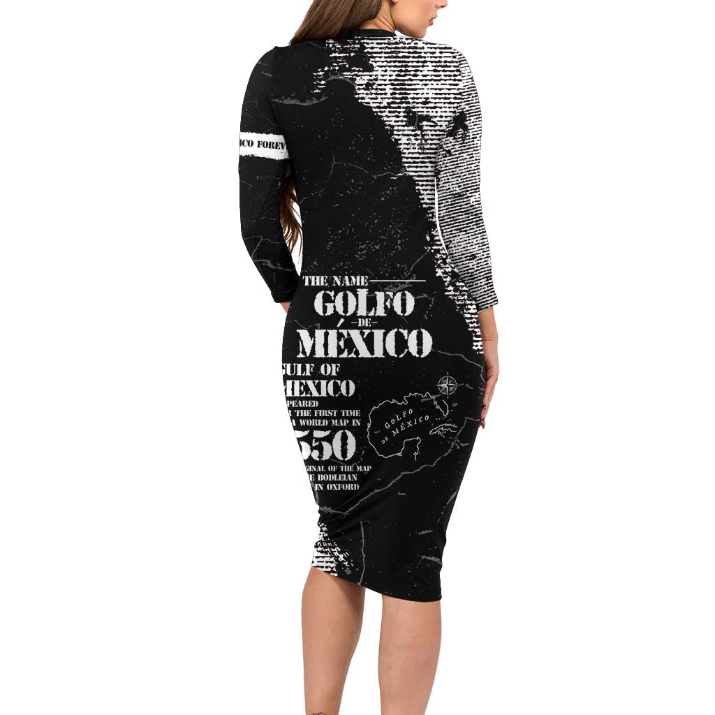 Golfo De Mexico Family Matching Long Sleeve Bodycon Dress and Hawaiian Shirt Est. Since 1550 And Forever