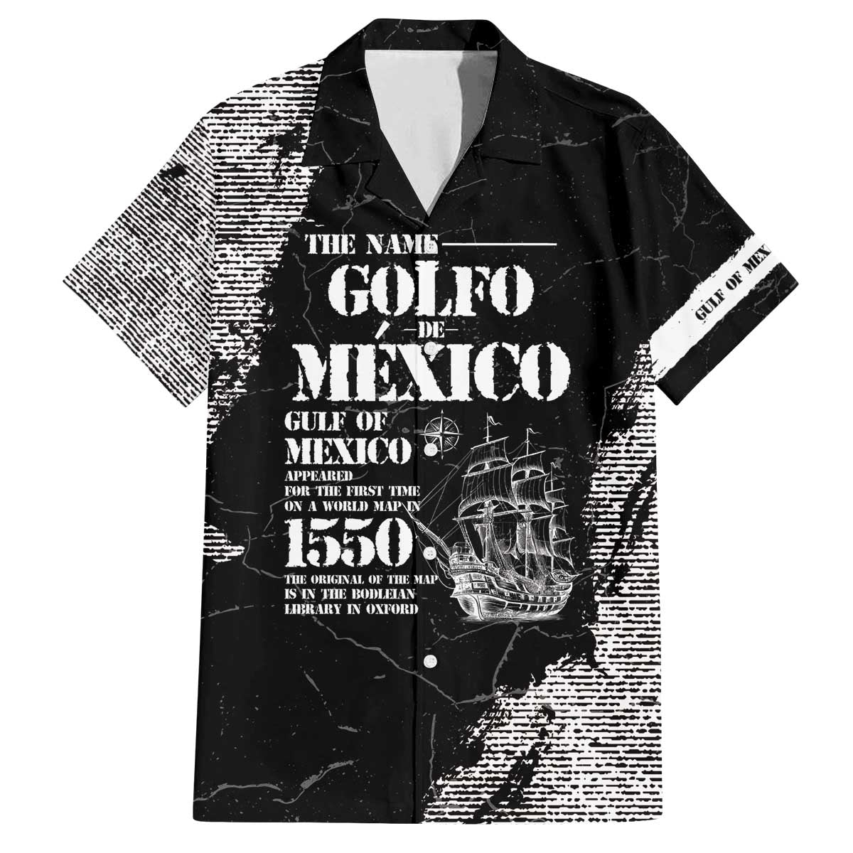 Golfo De Mexico Family Matching Off The Shoulder Long Sleeve Dress and Hawaiian Shirt Est. Since 1550 And Forever
